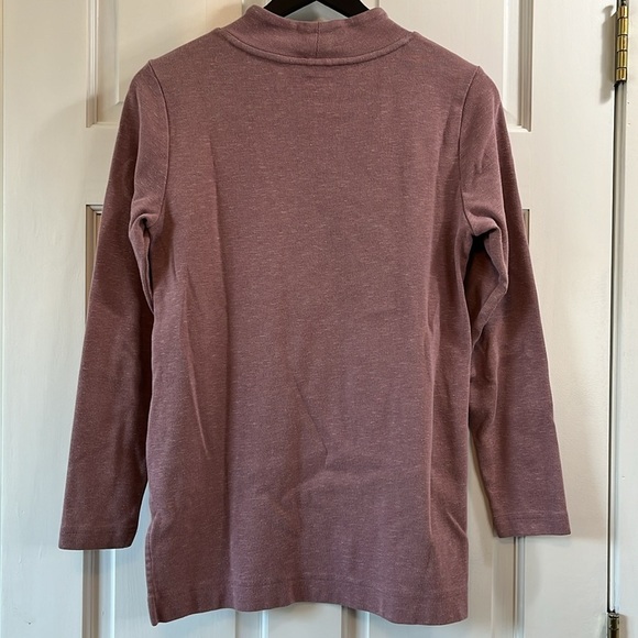 Duluth Trading Co Light Purple Mock Neck Sweater - Size Small - Picture 4 of 5